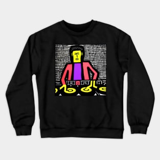 DJ on the Decks Pop-Art Crewneck Sweatshirt